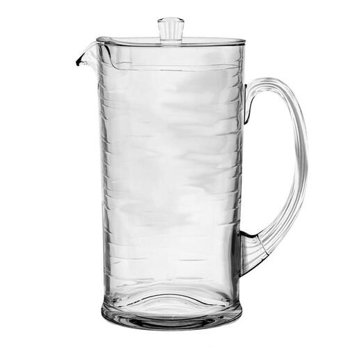 TarHong PCOPI777PWCL Pitcher With Lid Clear Plastic Cordoba Clear