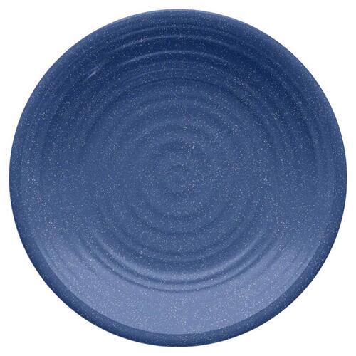 TarHong PAN1085MBSBL Salad Plate Blue Bamboo/Fiber Artisan Blue