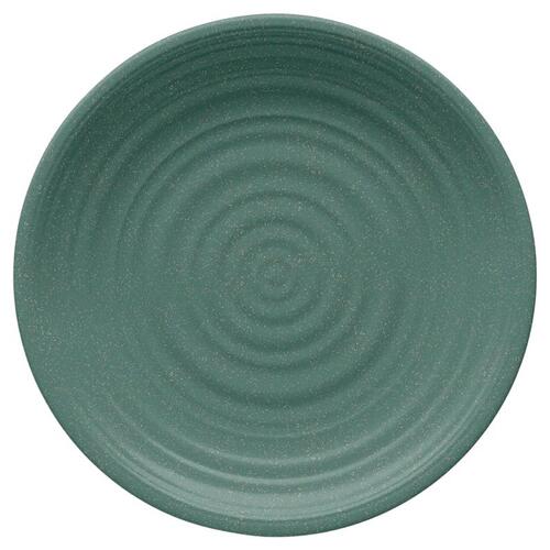 Dinner Plate Green Bamboo/Fiber Artisan Green