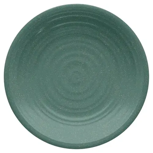 Salad Plate Green Bamboo/Fiber Artisan Green