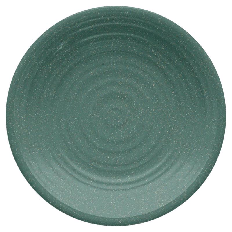 TarHong PAN1085MBASS Salad Plate Green Bamboo/Fiber Artisan Green