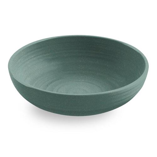 Low Bowl Green Bamboo/Fiber Artisan Green