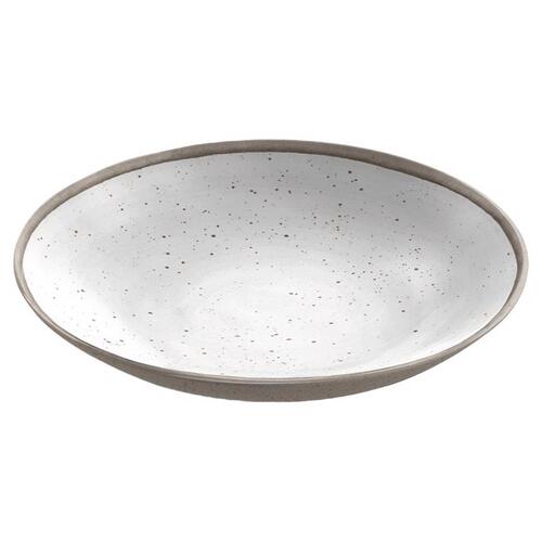 TarHong TKN5090MKBS Low Bowl Gray/White Melamine Kiln Gray/White