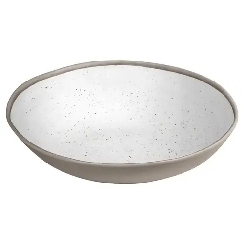 Serving Bowl Gray/White Melamine Kiln Gray/White