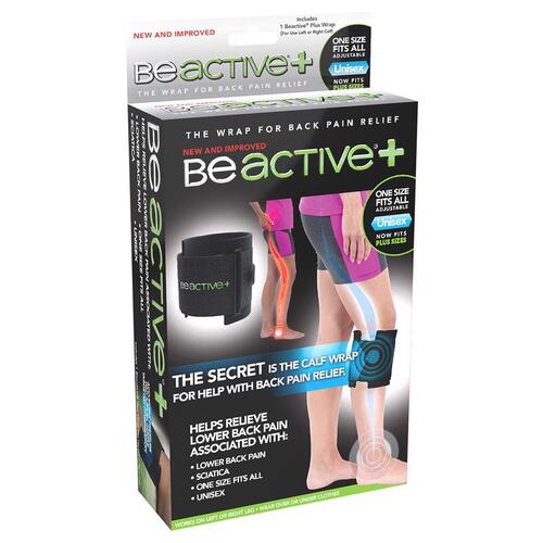 BeActive Plus BA-1000 Heat Wrap Back and Calf Mesh Fabric Black