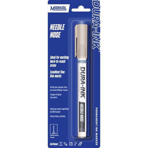 Marcal 96524 Permanent Marker Dura-ink Black Needle Nose