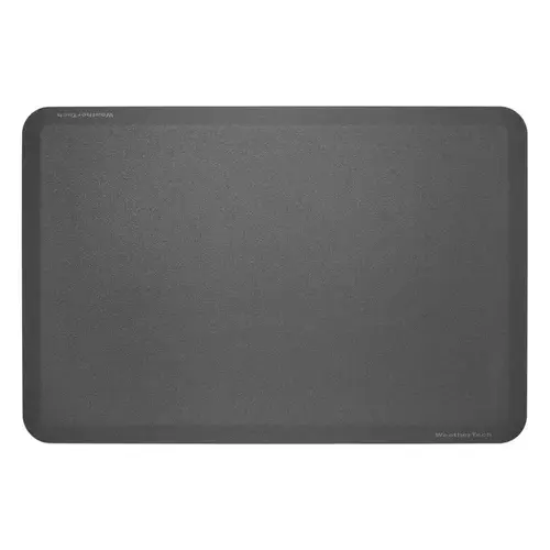 Anti-Fatigue Mat 24" W X 36" L Black Thermoplastic Stone