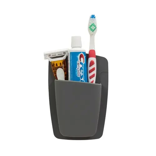 Caddy/Razor/Toothbrush Holder Gray Silicone Gray