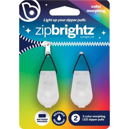 Brightz A2922 LED Light Zip Zipper Charms Multicolored