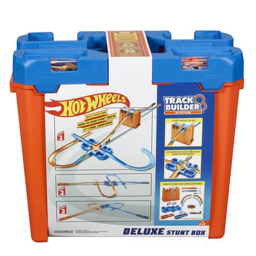 Track Builder Deluxe Stunt Box Plastic Multicolored Multicolored