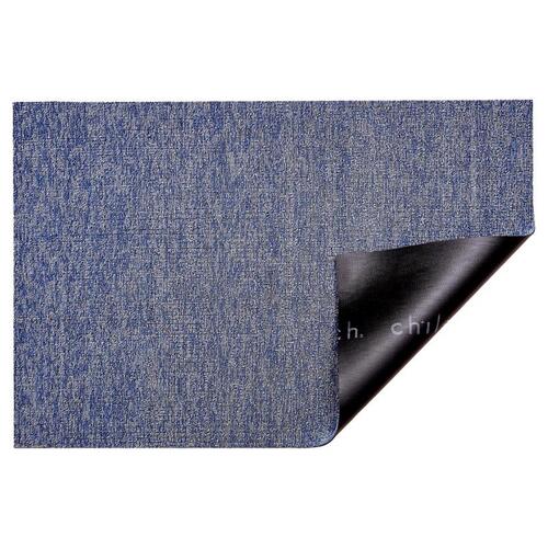 Chilewich 200551-008 Utility Mat 36" L X 24" W Blue Heathered Polyester/Vinyl Blue