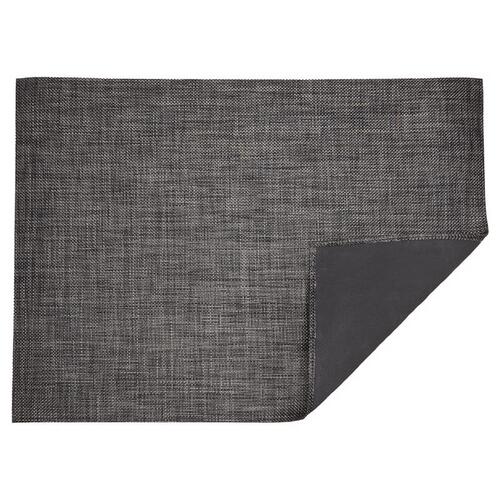 Chilewich 200445-007 Floor Mat 36" L X 23" W Black/Gray Basketweave Woven Fiber Black/Gray