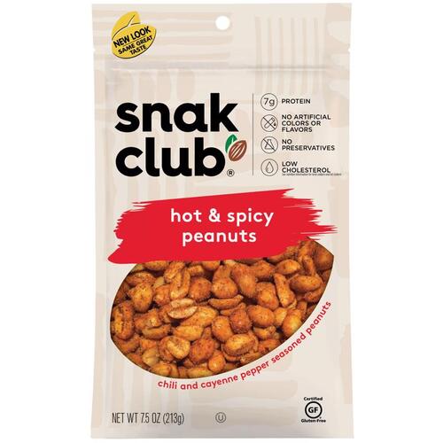 Peanuts Hot and Spicy 7.5 oz Bagged