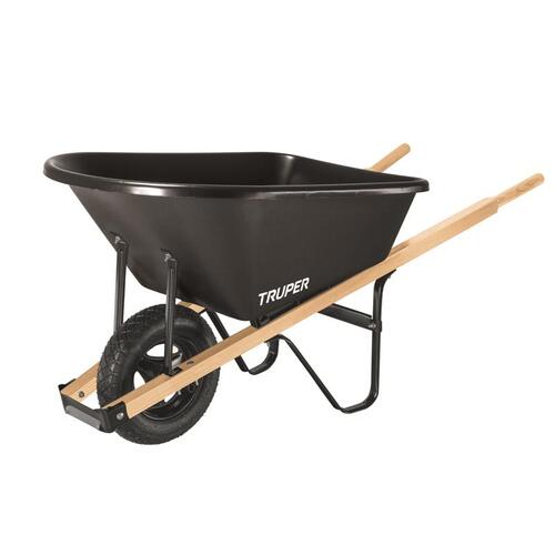 Wheelbarrow Poly 5 cu ft Black