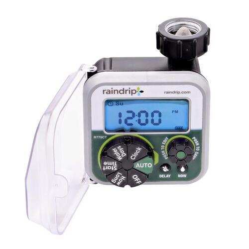 Raindrip R775CT Digital Water Timer Programmable 1 Zone Black
