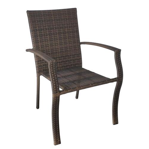 Living Accents ACE23018 Chair Brown Steel Frame Woven