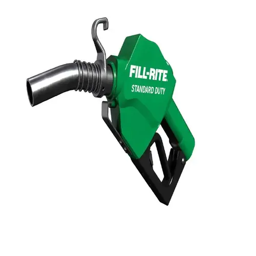 Automatic Diesel Fuel Nozzle, Heavy Duty, Green, 1 In.