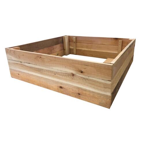 REAL WOOD PRODUCTS CO G3156 Raised Garden Bed 7" H X 36" W X 36" D Cedar Western Natural Natural