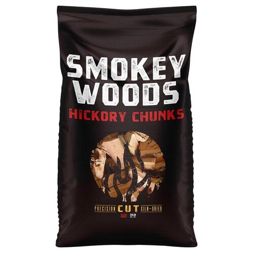 Wood Smoking Chunks All Natural Hickory 350 cu in