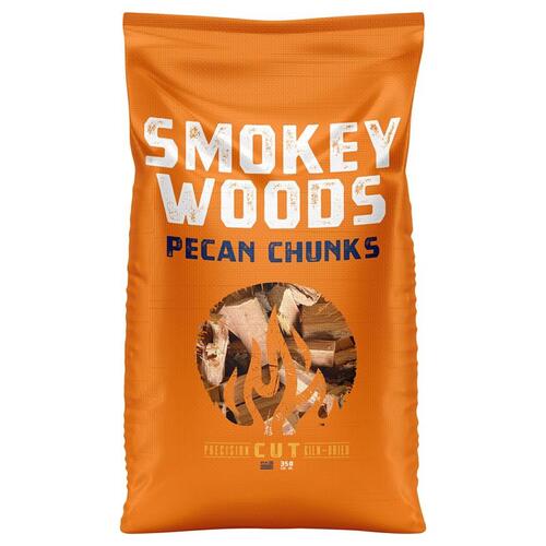 Wood Smoking Chunks All Natural Pecan 350 cu in