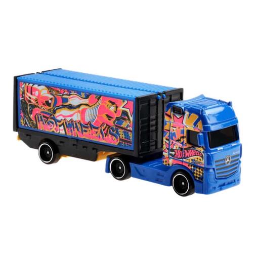 Hot Wheels BFM60 Track Speed Hauler Truck Assortment Die Cast Multicolored 5 pc Multicolored