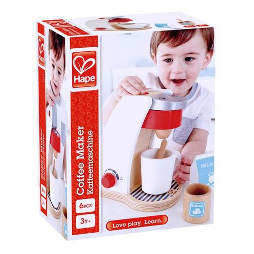 Wooden Play Coffee Machine Assorted 6 pc Assorted