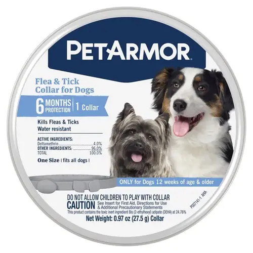 Flea and Tick Collar Solid Dog Deltamethrin 0.97 oz