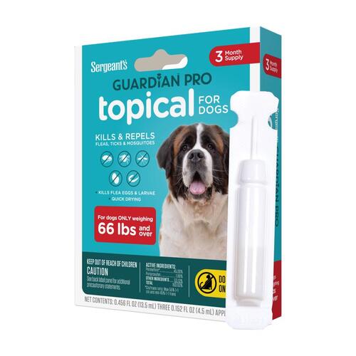 Flea and Tick Killer Guardian Pro Liquid Dog Permethrin/Pyriproxyfen 0.46 oz