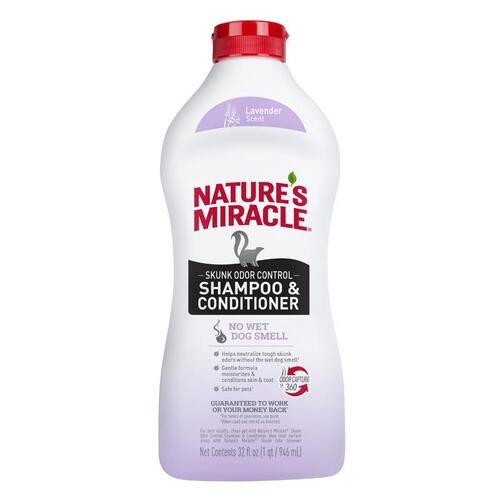 Nature's Miracle P-98422 Skunk Odor Remover Lavender Scent 32 oz Liquid