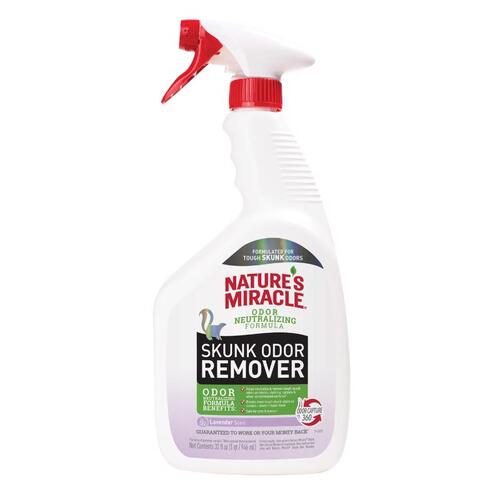 Nature's Miracle P-98421 Skunk Odor Remover Lavender Scent 32 oz Liquid