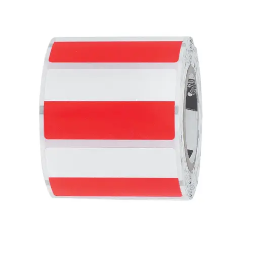 Bin Tag Labels Centurion 1.12" H X 1.93" W Rectangle Red Red