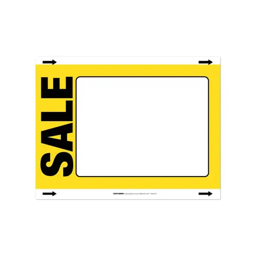 Sign 11" H X 8.5" W Automotive/Sporting Goods 100 Cardstock