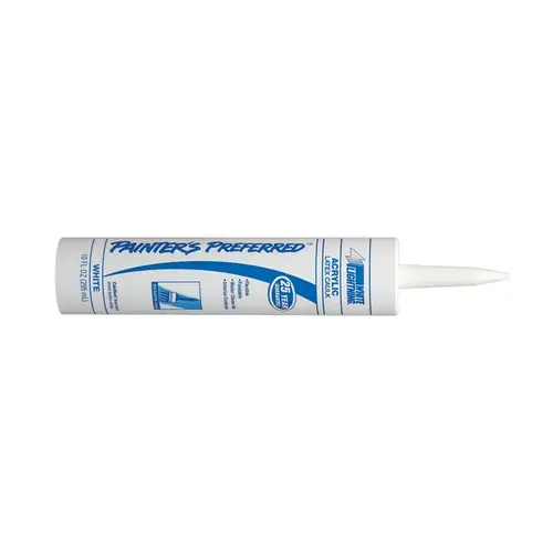 White Lightning W13000010 Caulk Painter's Preferred White Acrylic Latex 10 oz White