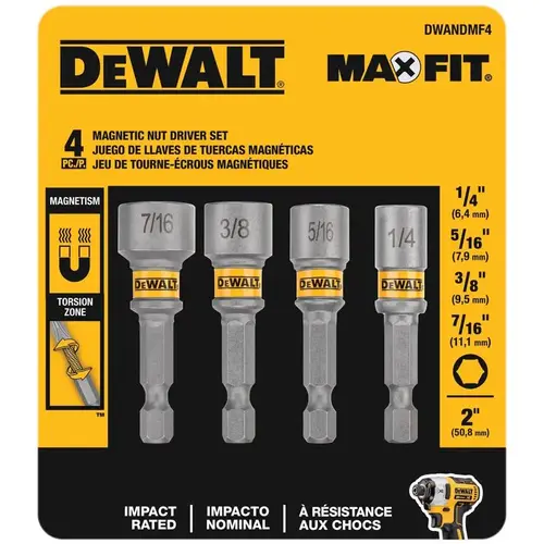 Nut Driver Set Maxfit 2" L Steel Nut Setter