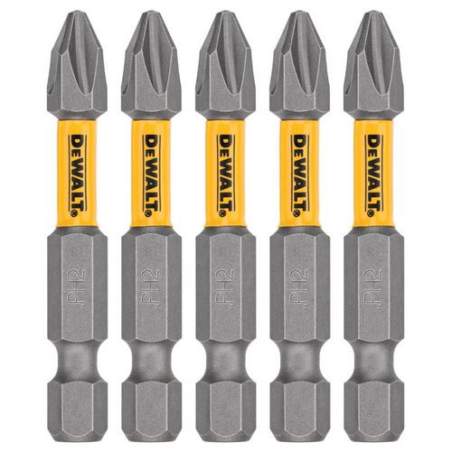 DEWALT DWA2PH2MF5 Screwdriver Bit Set Max Fit Phillips #2 X 2" L Steel