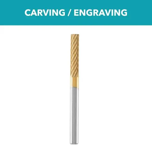 Tungsten Carbide Cutter Max Life 0.125" L Steel Cylindrical