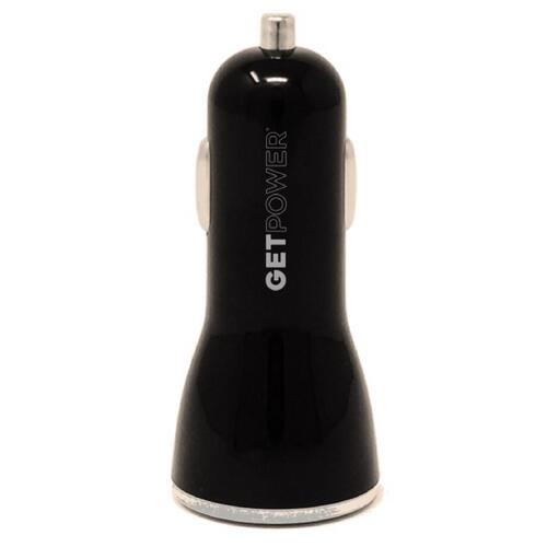 GetPower CWP-2USBDCPD Dual USB Car Adapter Black For Universal Black