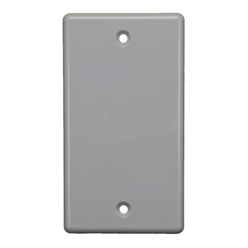 Cantex EZSL-BLANK Switch Cover EZ Box Rectangle Thermoplastic 1 gang Gray