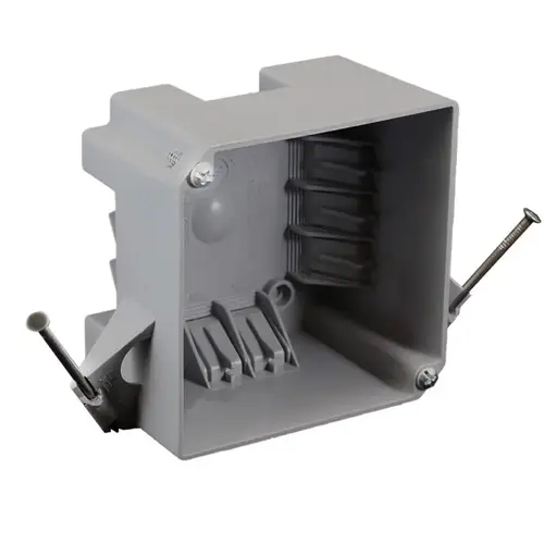Outlet Box Four Square Ez Box 32 Cu In 4"X4"X2-5/8" Gray