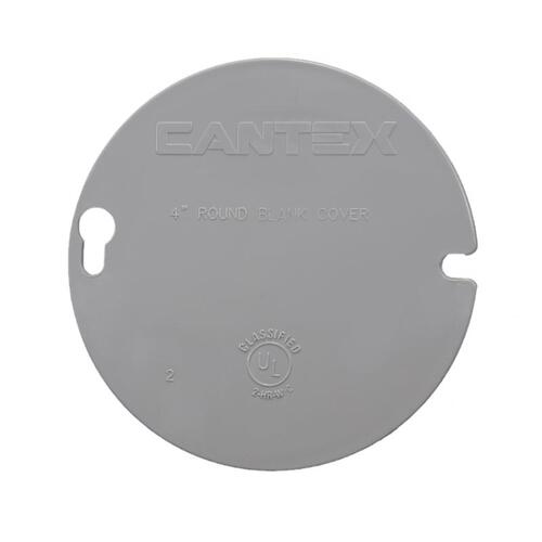 Cantex EZYKL Ring Cover Round Blank Cover Gray
