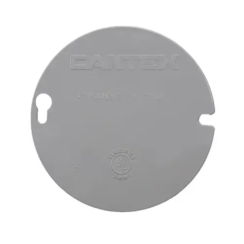 Cantex EZYKL Ring Cover Round Blank Cover Gray