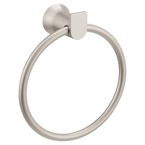 Moen BH3686BN Towel Ring Genta Brushed Nickel 6" L Zinc Brushed Nickel