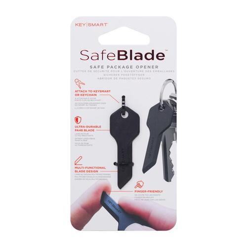 KeySmart KS820-BLK Keychain Knife SafeBlade Plastic Black Black