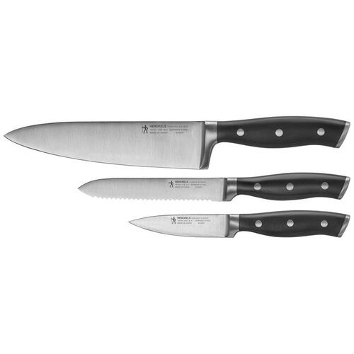 Knife Set Stainless Steel Chef's 3 pc Satin