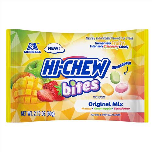 Hi-Chew 15440 Chewy Candy Original Mix Green Apple/Mango/Strawberry 2.12 oz