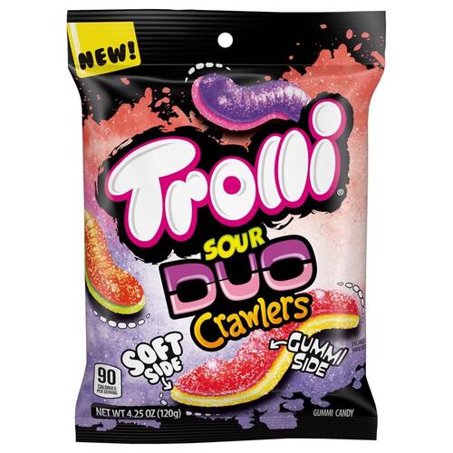 Trolli 07815-XCP12 Gummy Candy Sour Duo Crawlers 4.25 oz - pack of 12