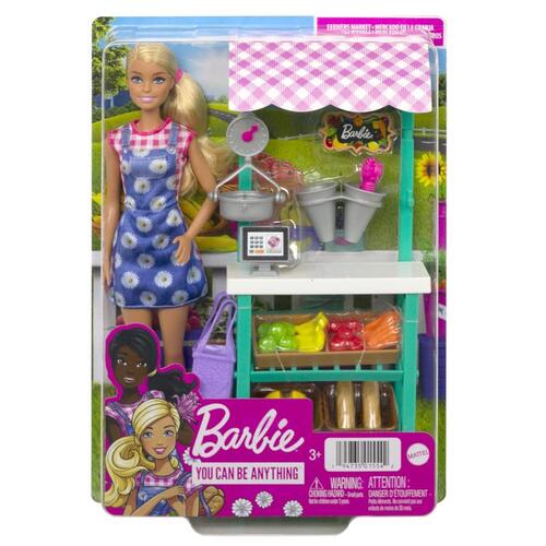 Farmers Market Playset Barbie Multicolored 17 pc Multicolored