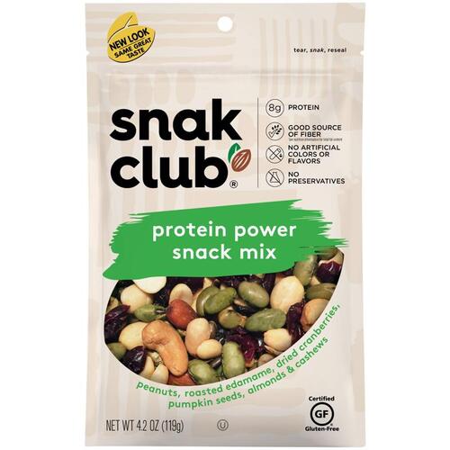 SNAK CLUB 1721734 Snack Mix Protein Power 4.2 oz Bagged
