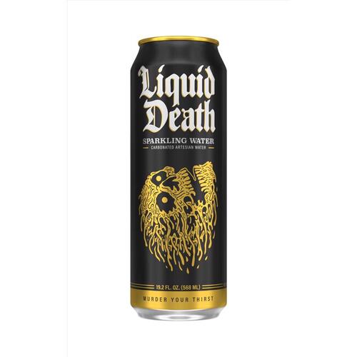 Liquid Death 00322 Sparkling Natural Mineral Water 19.2 oz