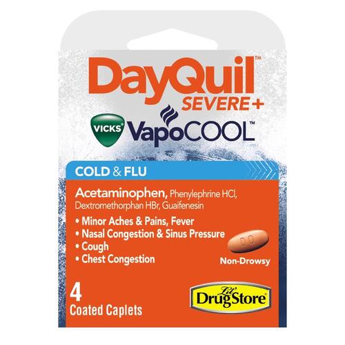 Cold & Flu Relief DayQuil VapoCOOL Orange Orange - pack of 6